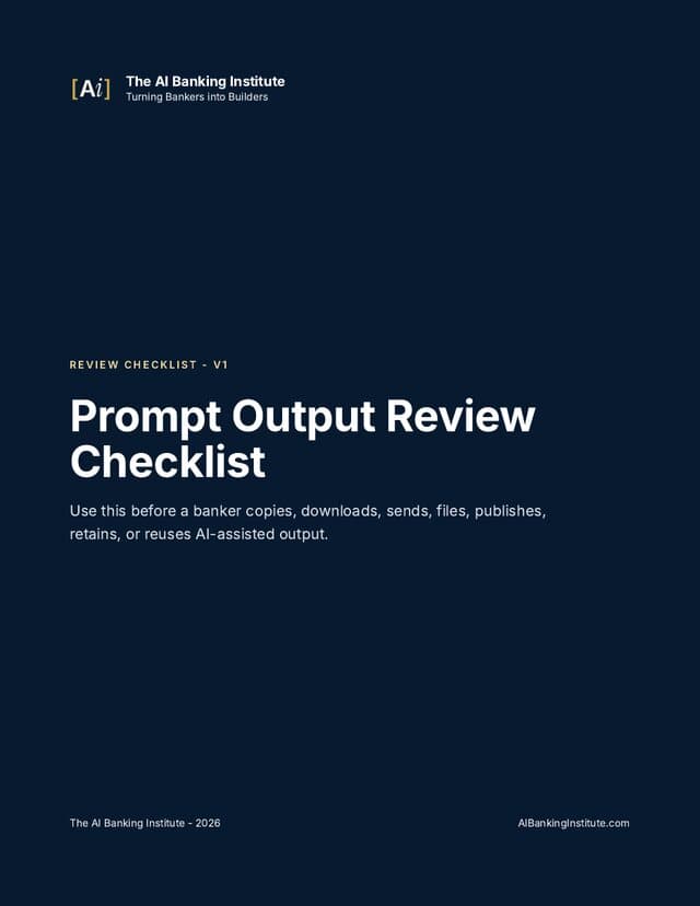 Prompt Output Review Checklist — first page